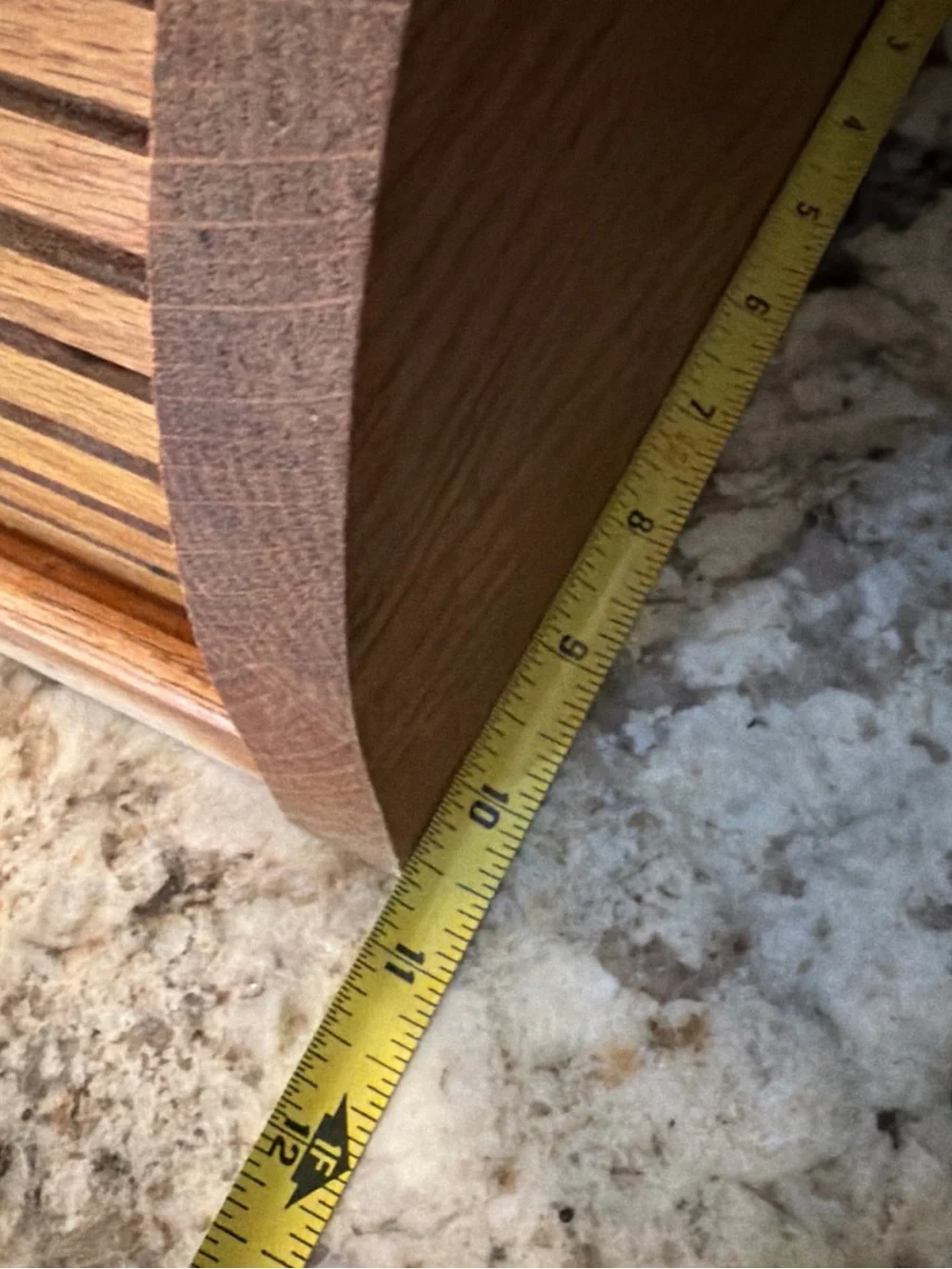 Wood Grain Countertop Bread Box in Brown